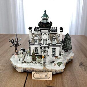 Harbour Lights - Winter at Fort Tompkins, NY - MIB with COA. Signed. Bad Box